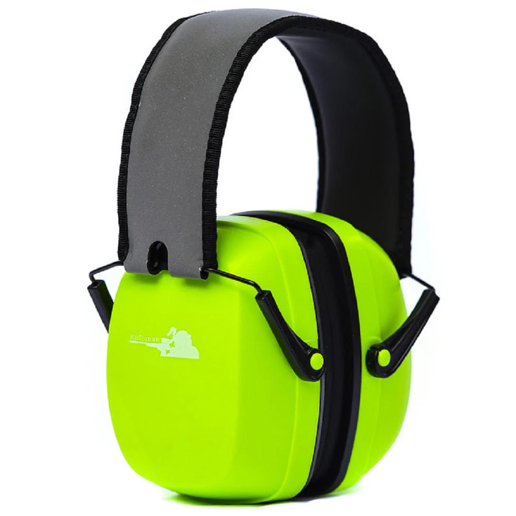 Hi Viz Green Ear Muffs w/Reflective Headband - Image 1