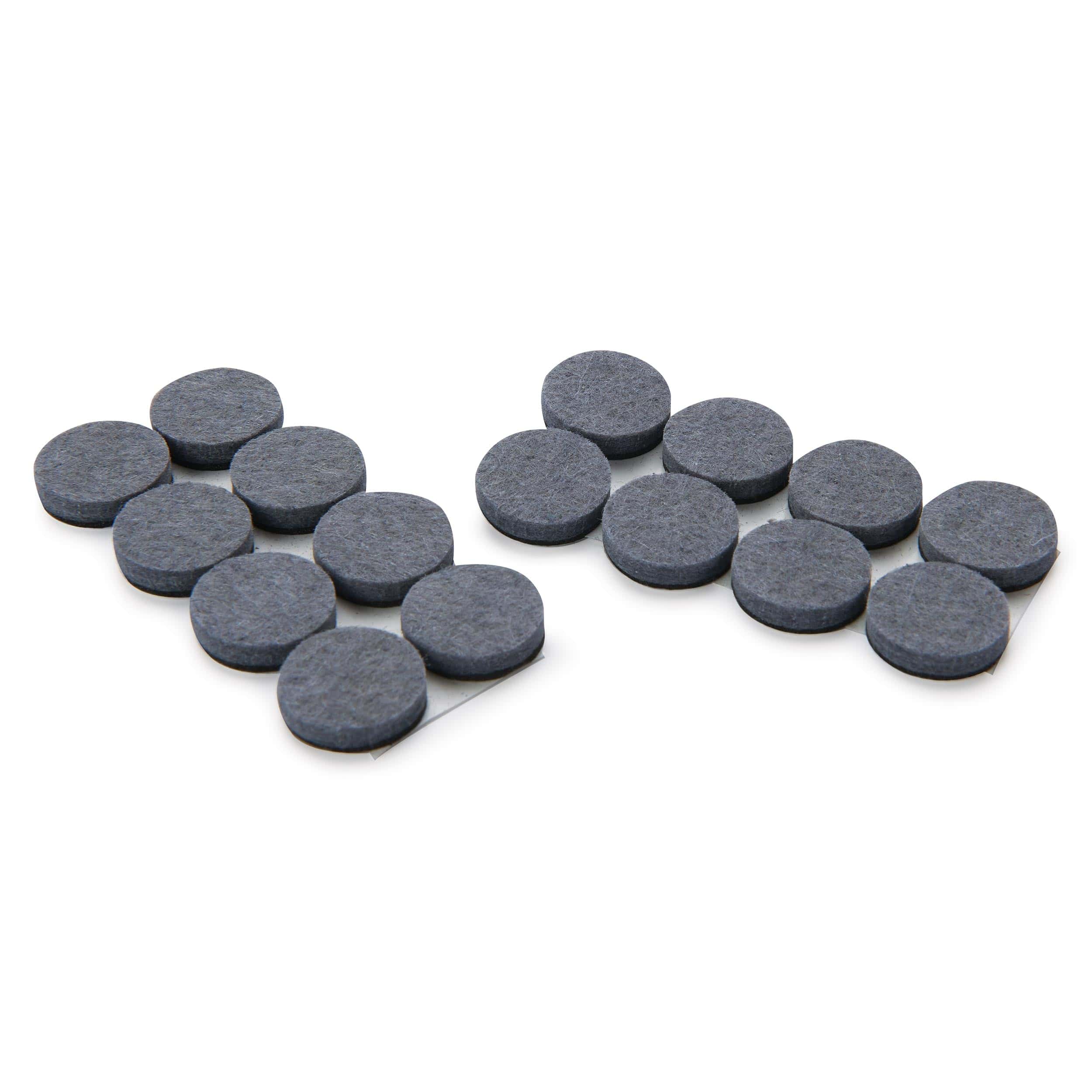 Heavy Duty Self Stick Felt Pads – 1″ – Round – 16 Piece