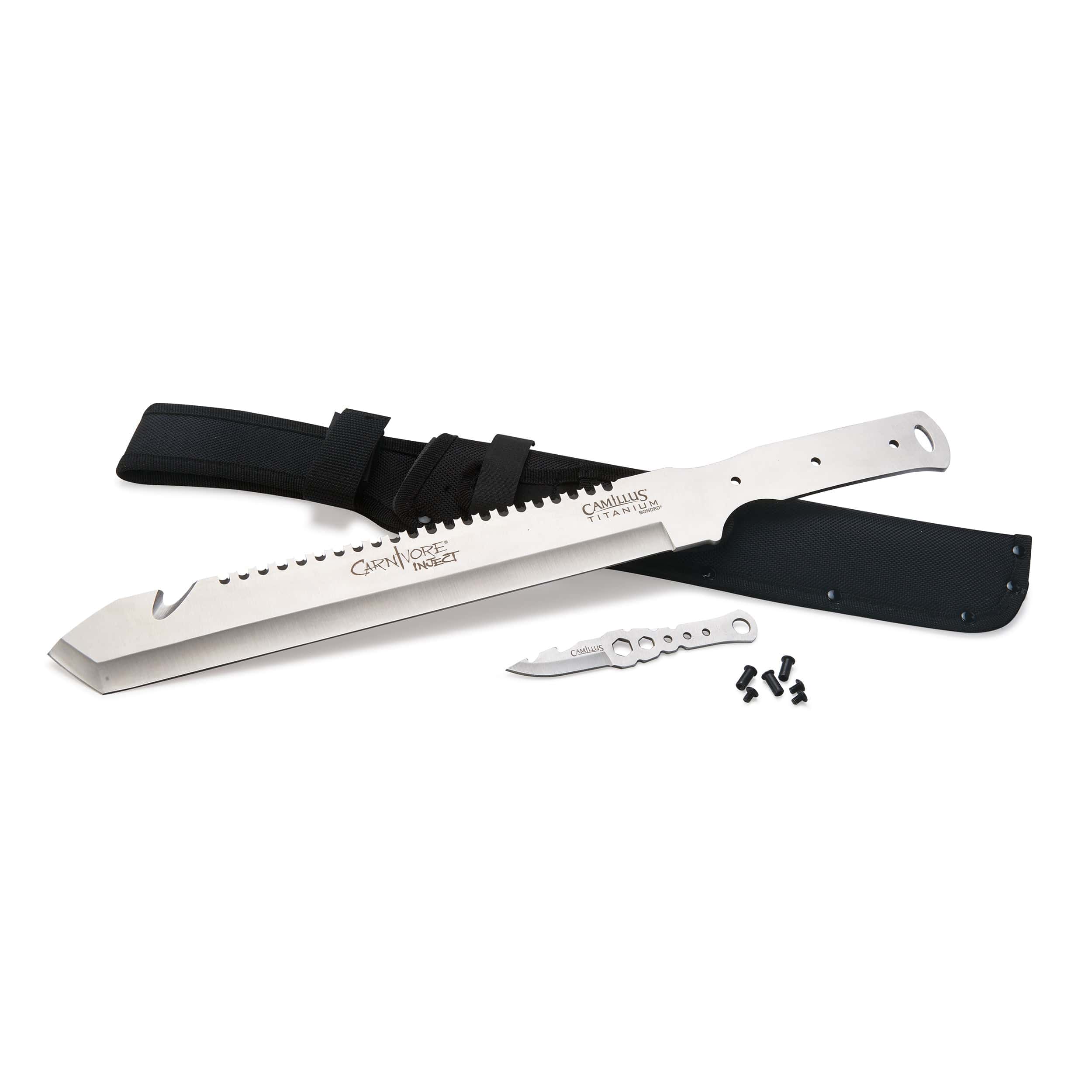 Carnivore Inject Machete with Trimming Knife for Outdoor Use Only – 17-5/8″ – Unfinished Kit