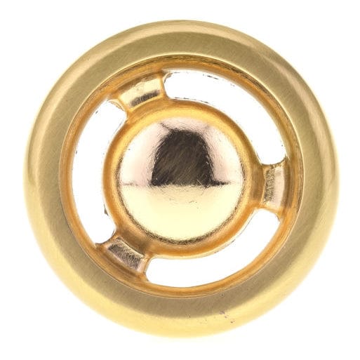Eclectic Knob - 1-13/32" D - Satin Brass - Image 2