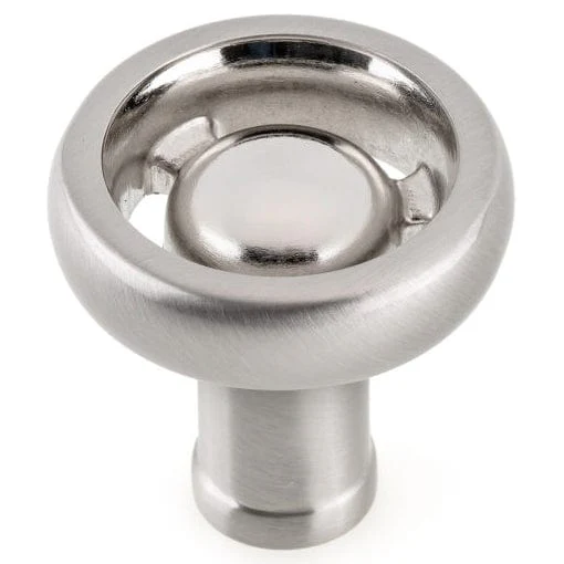 Eclectic Knob - 1-13/32" D - Brushed Nickel - Image 1