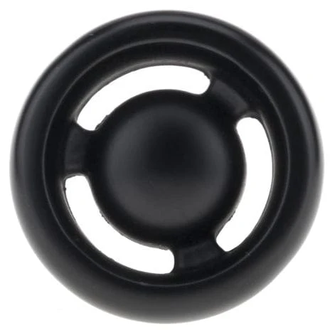 Eclectic Knob, 1-13/32" D, Matte Black - Image 2