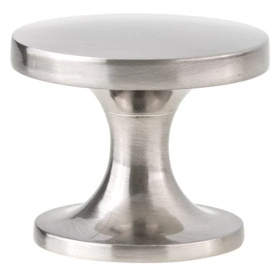 Contemporary Knob, 1-23/32" D, Brushed Nickel - Image 3