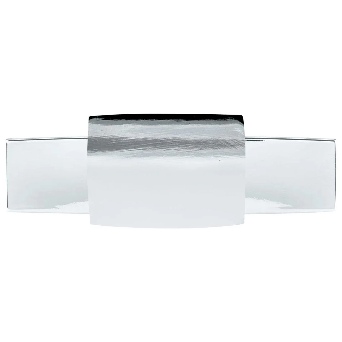 Contemporary Knob, 3-17/32" x 1-7/32", Chrome - Image 2