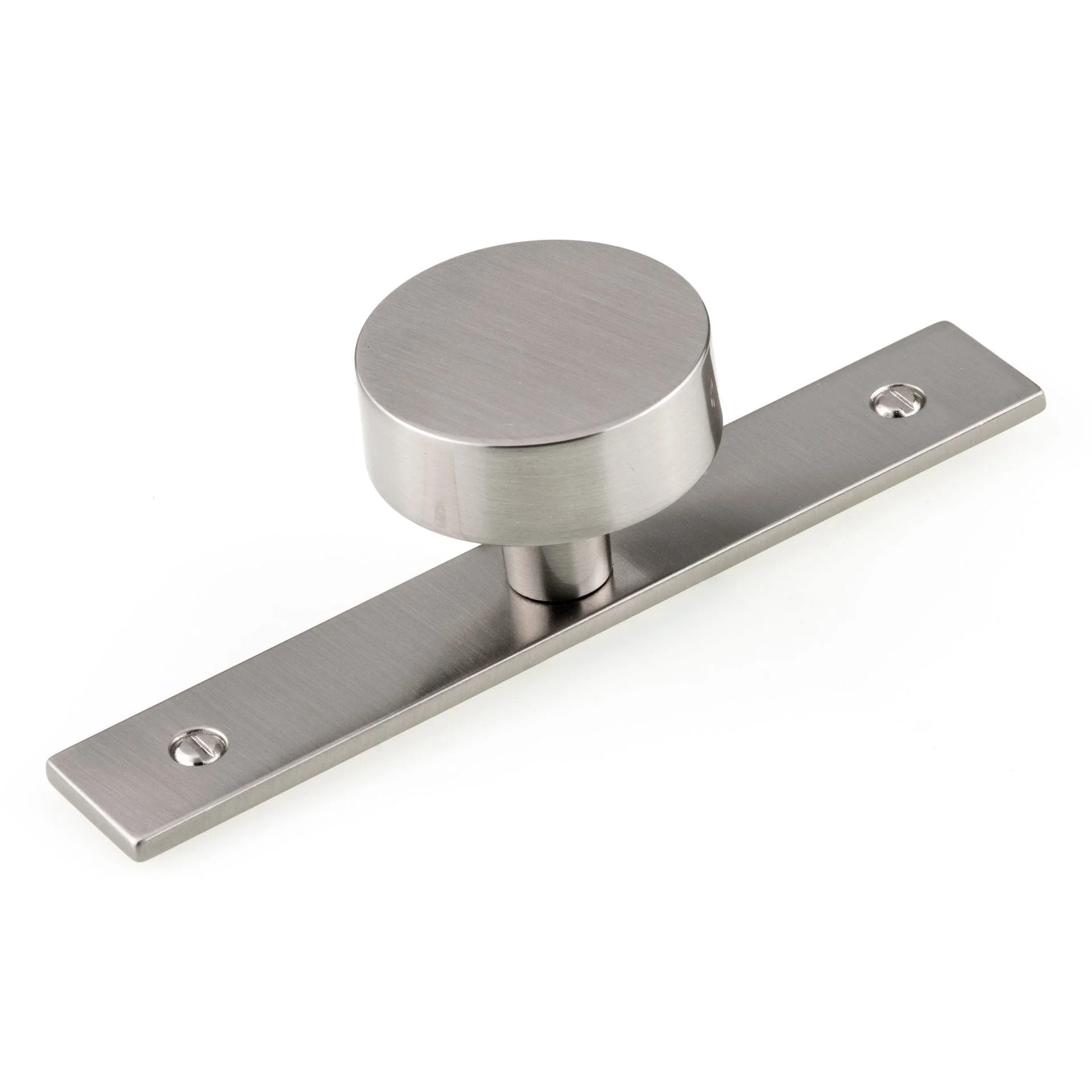 Contemporary Knob, 1-9/16″ D, Brushed Nickel