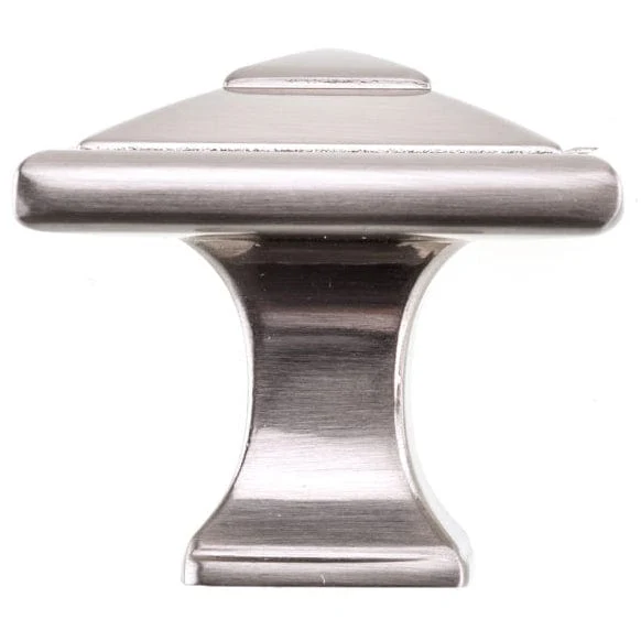 Transitional Knob, 1-1/2" x 1-1/2", Brushed Nickel - Image 3