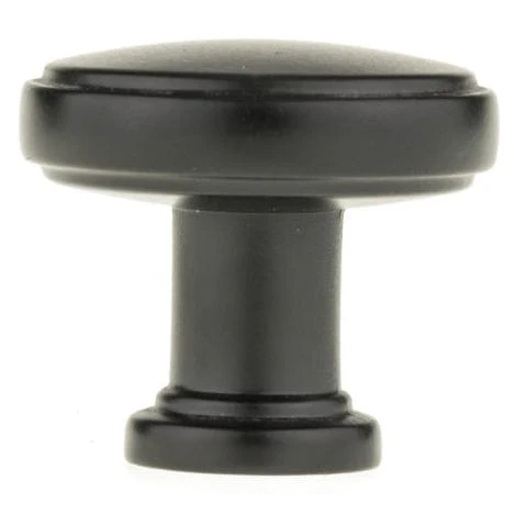 Contemporary Knob - 1-11/32" D - Matte Black - Image 3