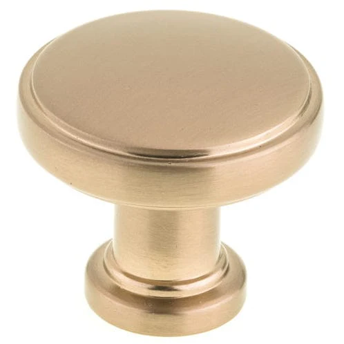Contemporary Knob, 1-11/32" D, Champagne Bronze - Image 1