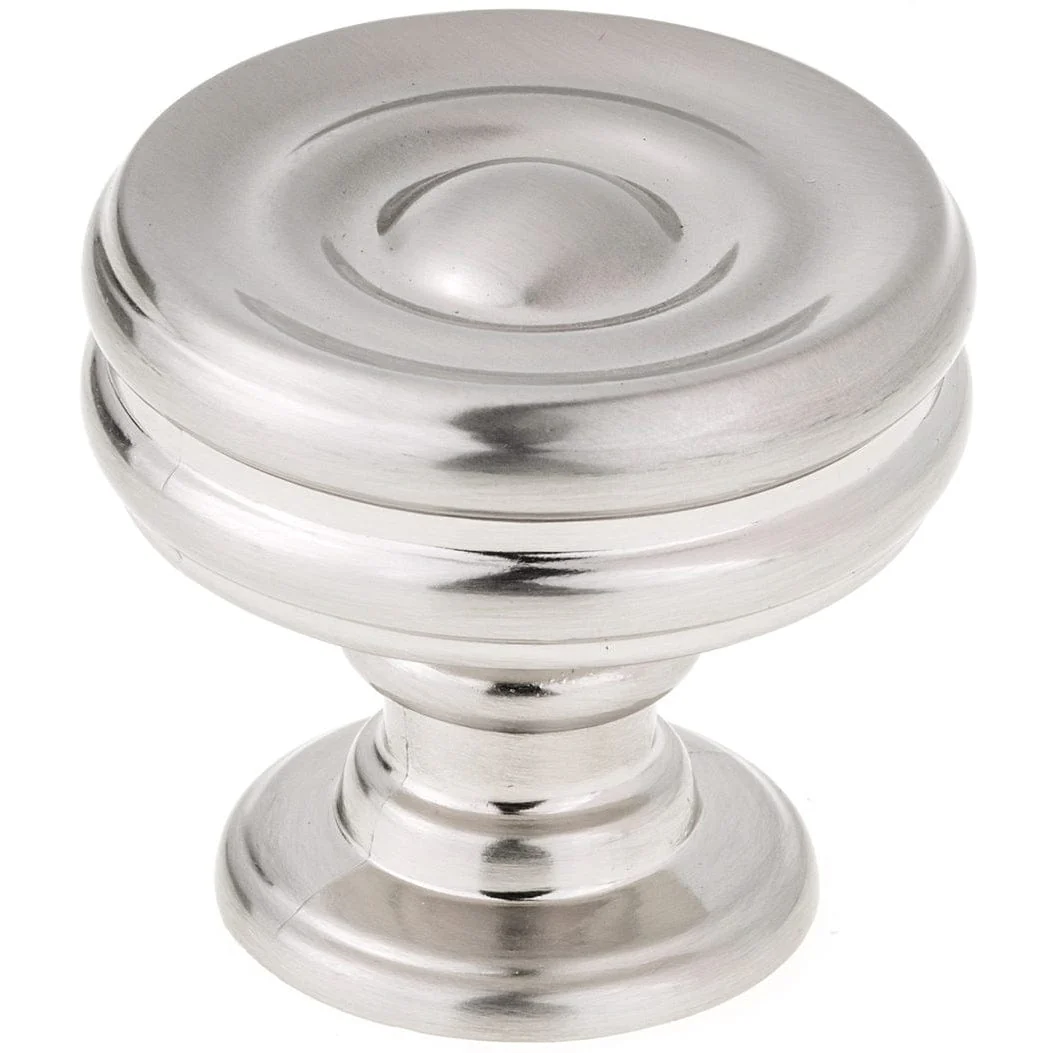 Contemporary Knob, 1-3/8″ D, Brushed Nickel
