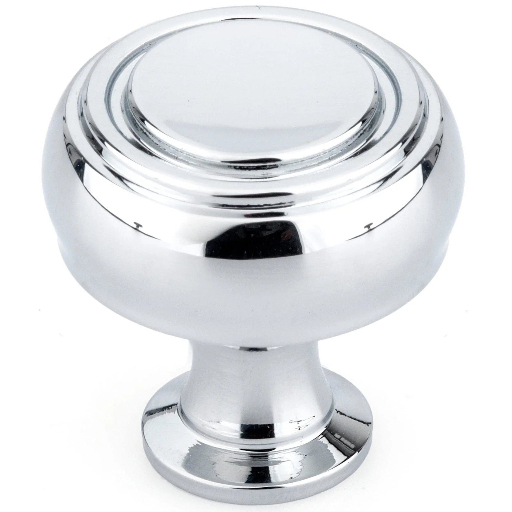 Contemporary Knob, 1-5/16″ D, Chrome