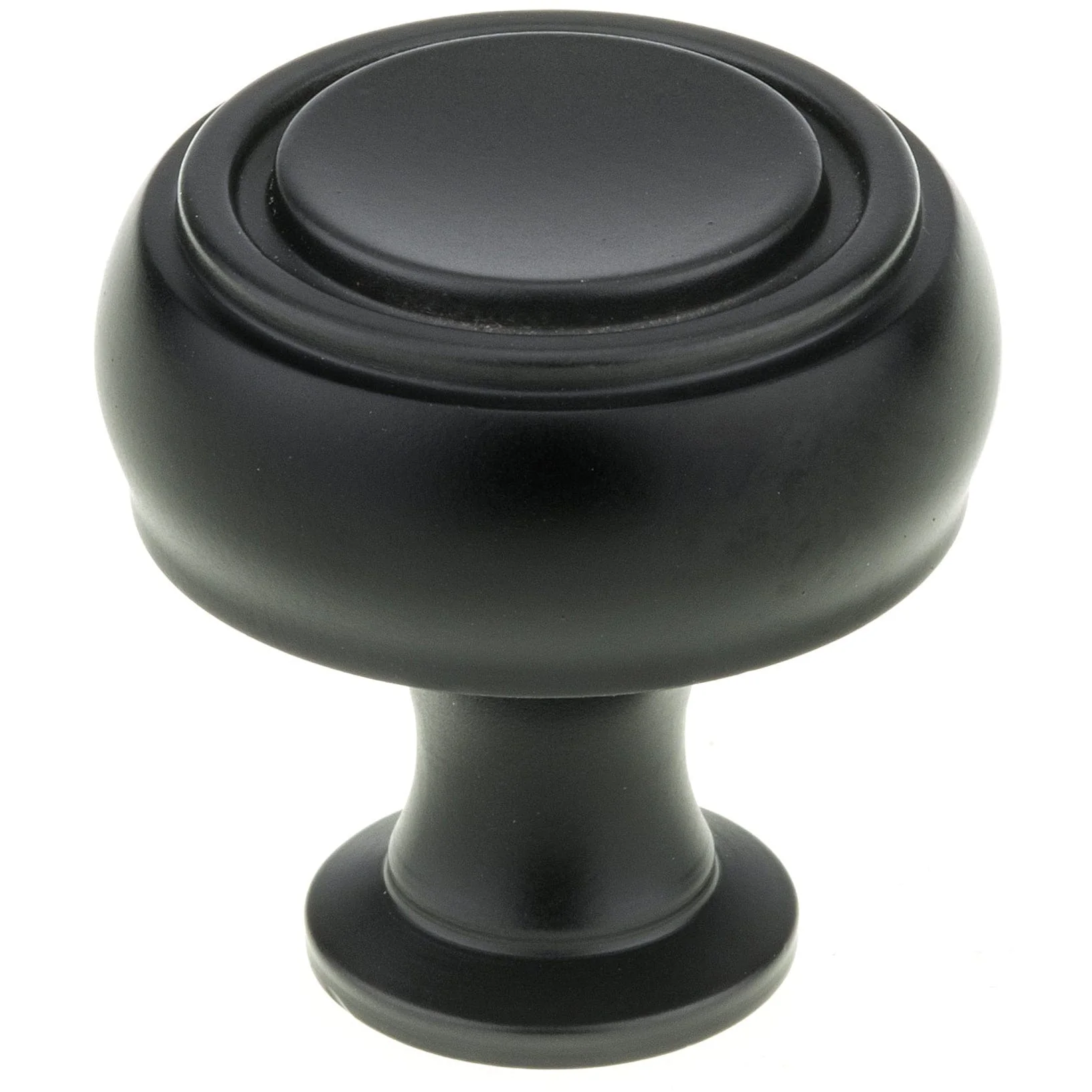 Contemporary Knob, 1-5/16″ D, Black