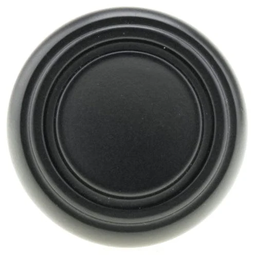 Contemporary Knob, 1-5/16" D, Black - Image 2