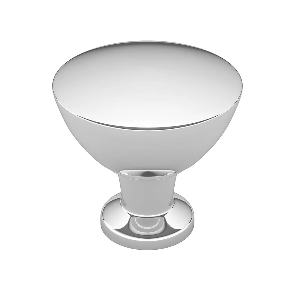 Contemporary Knob, 1-11/32″ D, Chrome