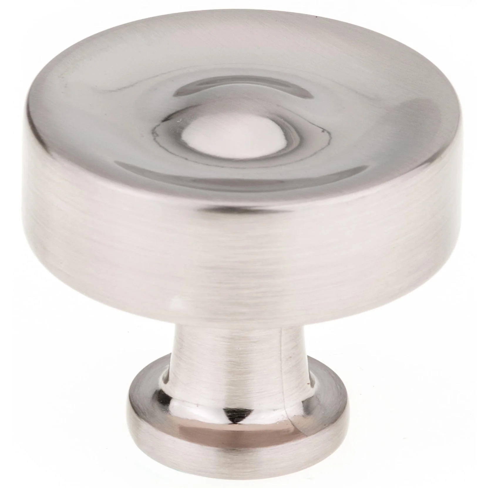 Traditional Knob, 1-3/8″ D, Brushed Nickel