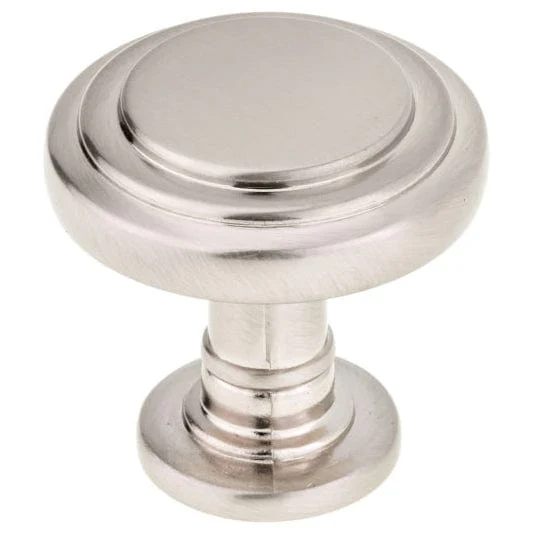 Traditional Knob, 1-5/16″ D, Brushed Nickel