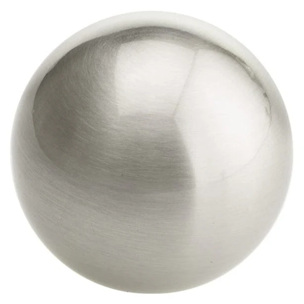 Traditional Knob, 1-9/16" D, Brushed Nickel - Image 1