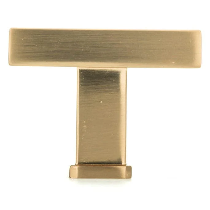 Transitional Square Knob - 1-3/8" x 1-3/8" - Champagne Bronze - Image 3