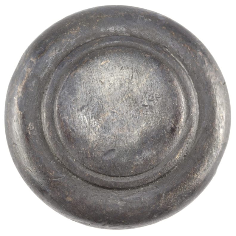 Smooth Traditional Knob with Ridge Embellishment - 1-3/8" Diameter - Dark Bronze - Image 2