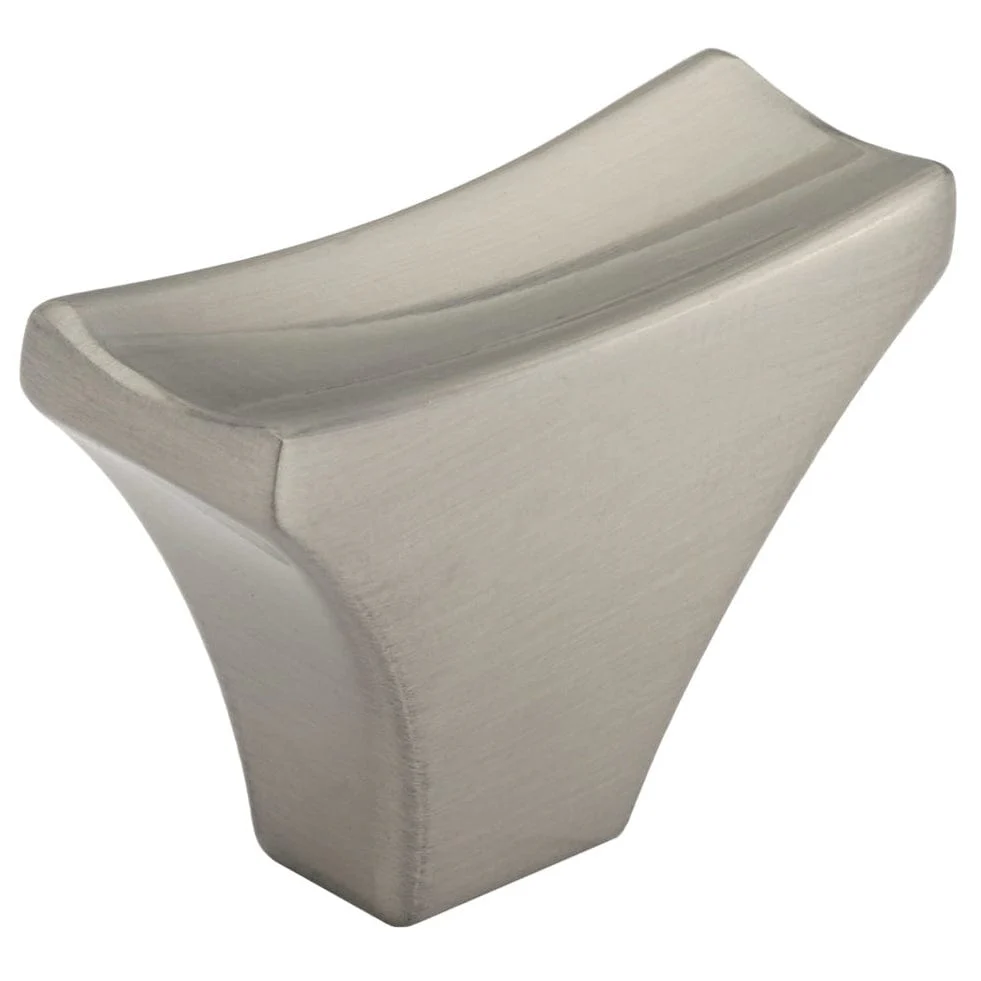 Transitional Knob, 1-9/16" x 9/16", Brushed Nickel - Image 1