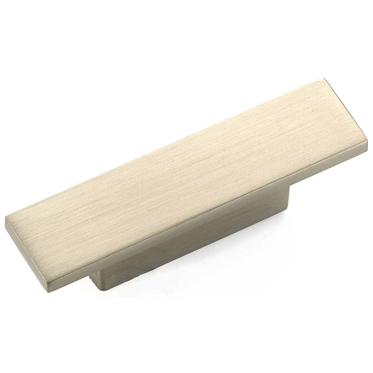 Contemporary Knob, 2-3/4" x 21/32", Brushed Nickel - Image 1
