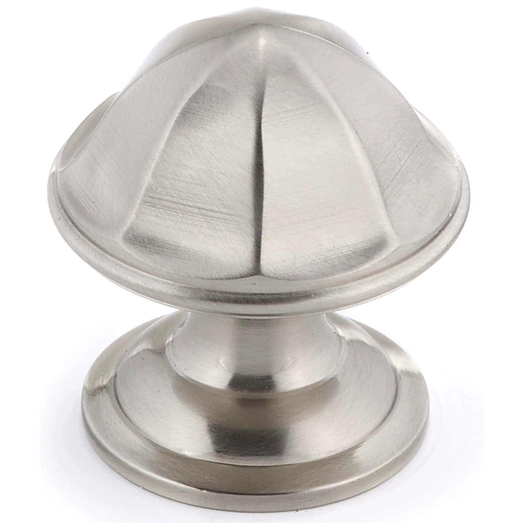 Contemporary Knob, 1-1/8″ D, Brushed Nickel