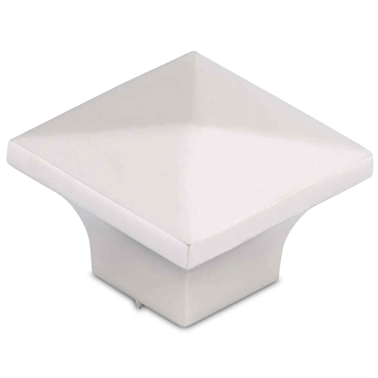 Contemporary Knob, 1-1/4" x 1-1/4", Matte Nickel - Image 1