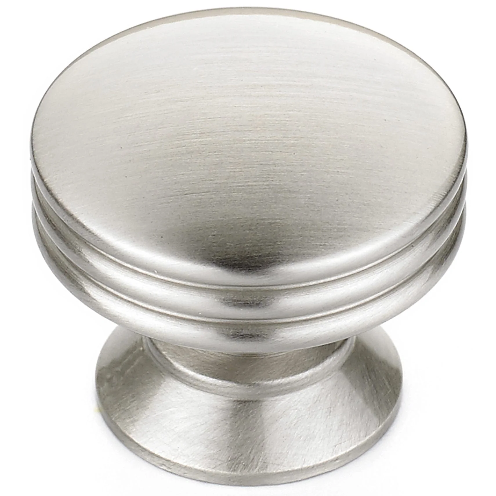 Contemporary Knob, 1-3/16″ D, Brushed Nickel