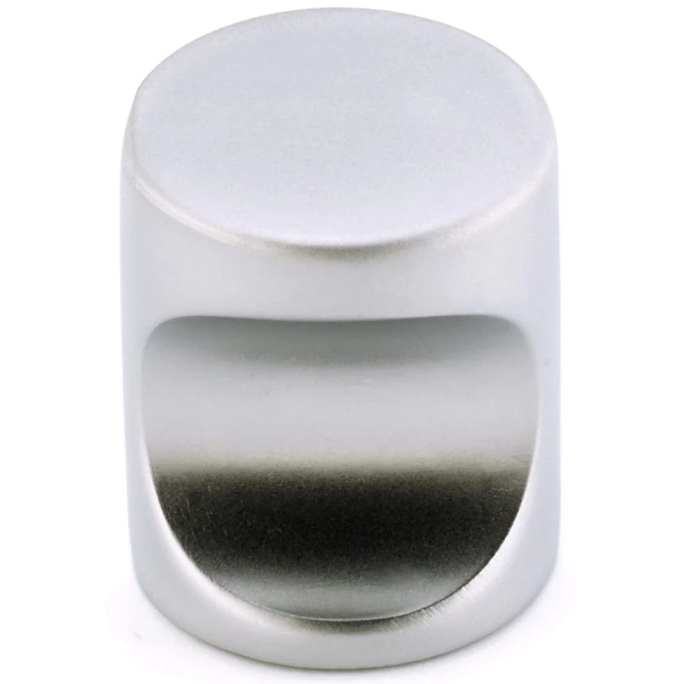 Contemporary Knob, 13/16" D, Matte Chrome - Image 1