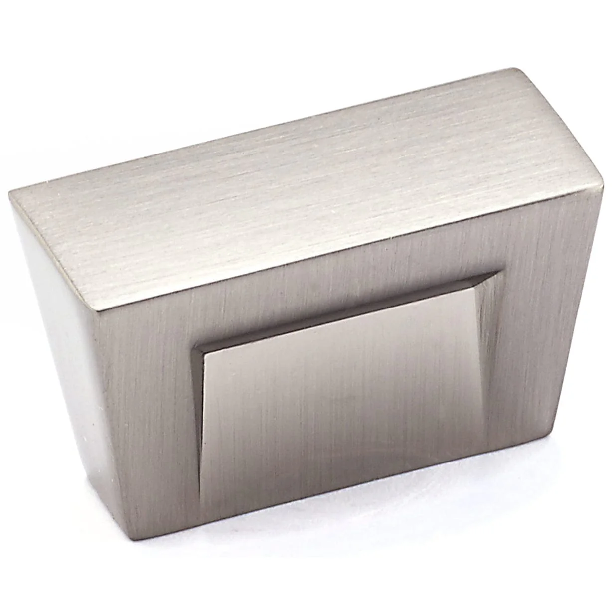 Contemporary Knob – 1-3/16″ x 1/2″ – Brushed Nickel