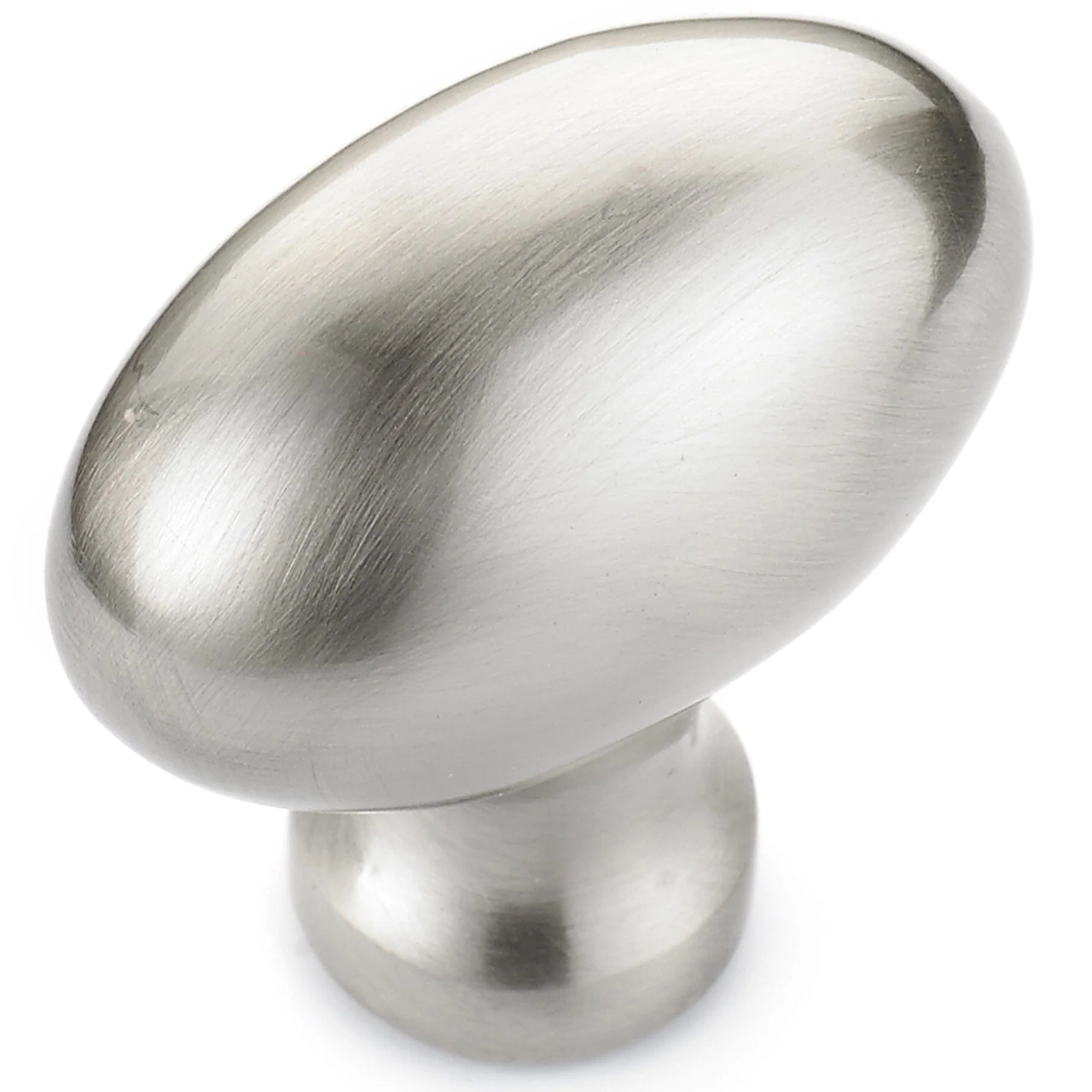 Traditional Knob, 1-9/16″ x 7/8″, Brushed Nickel