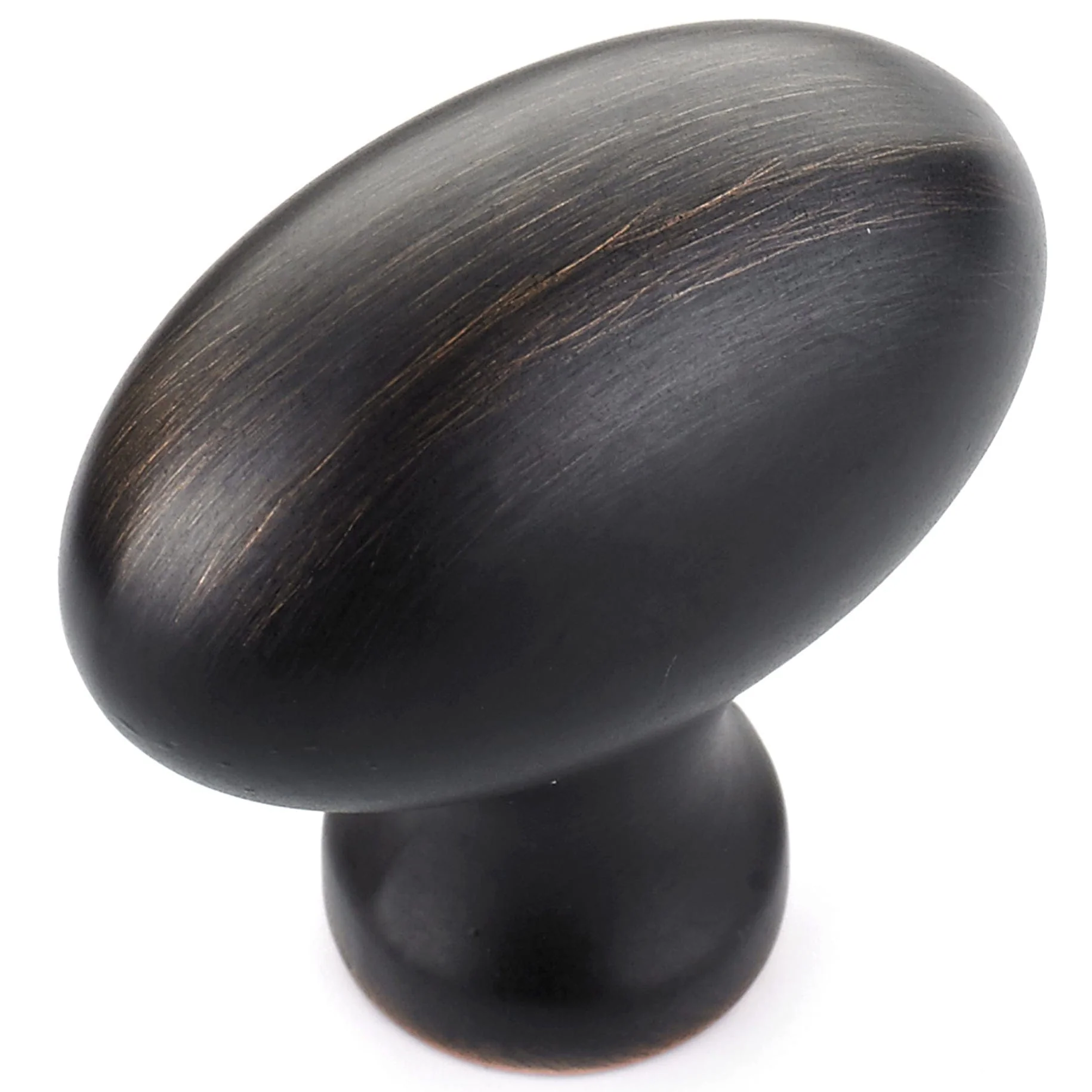 Traditional Knob, 1-9/16" x 7/8", Brushed Oil-Rubbed Bronze - Image 1