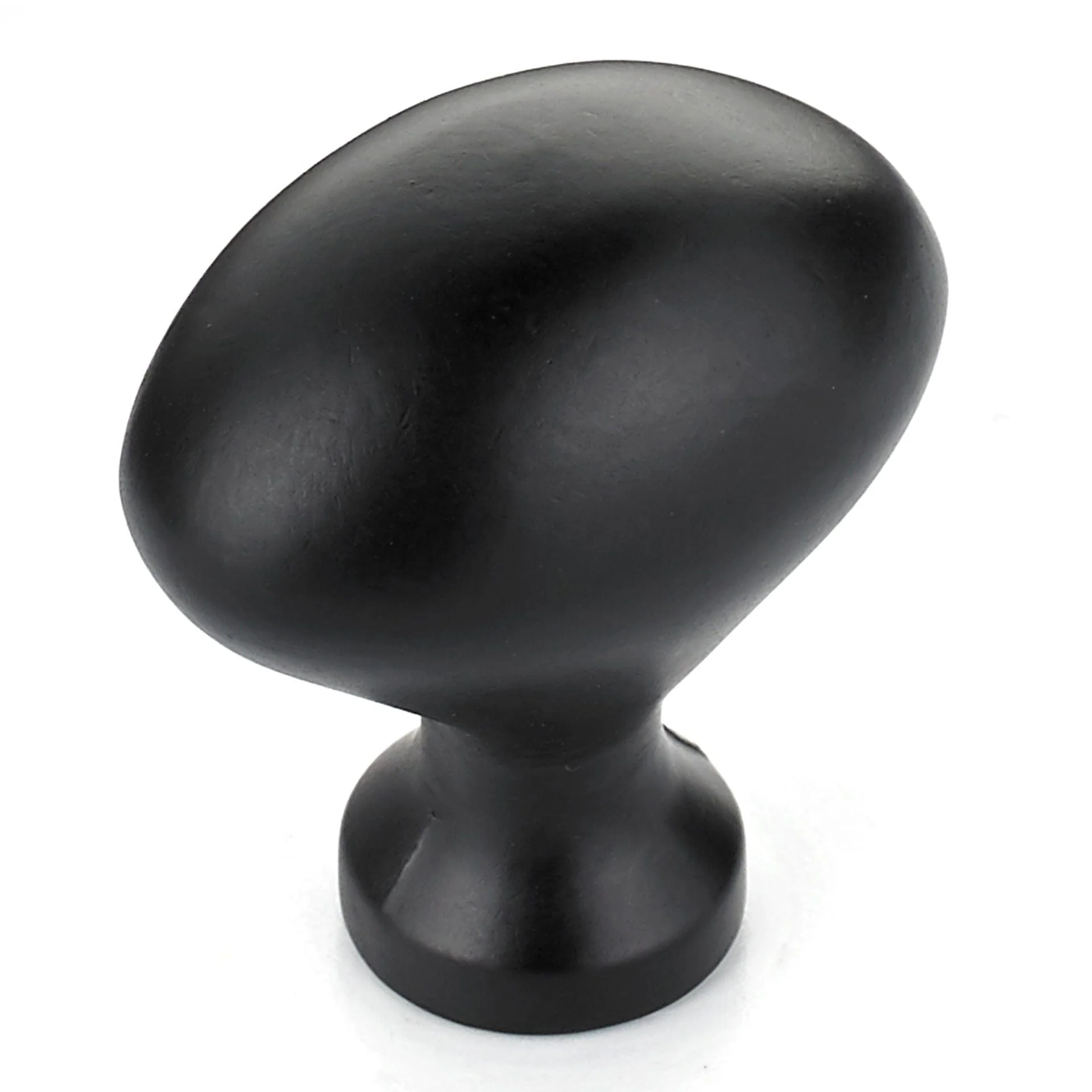 Traditional Knob, 1-3/16″ x 25/32″, Matte Black
