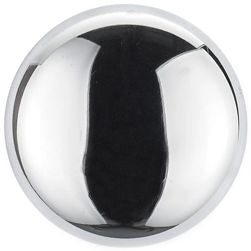 Traditional Knob, 1-1/4" D, Chrome - Image 2