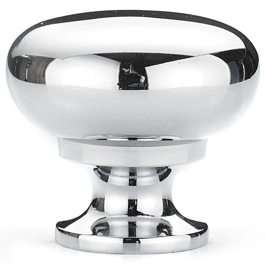 Traditional Knob, 1-1/4" D, Chrome - Image 3