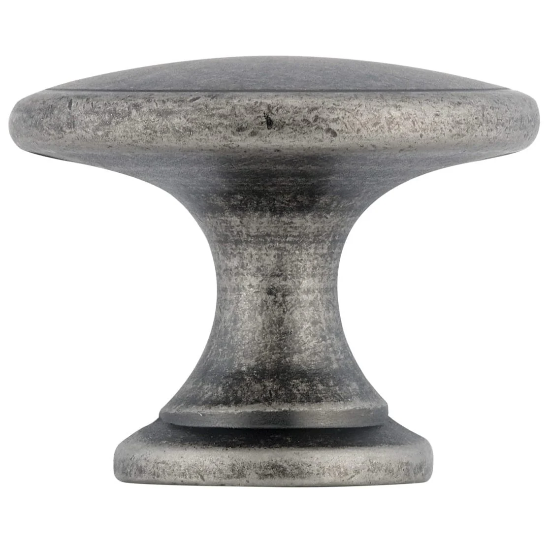 Traditional Knob, 1-3/4" D, Pewter - Image 3