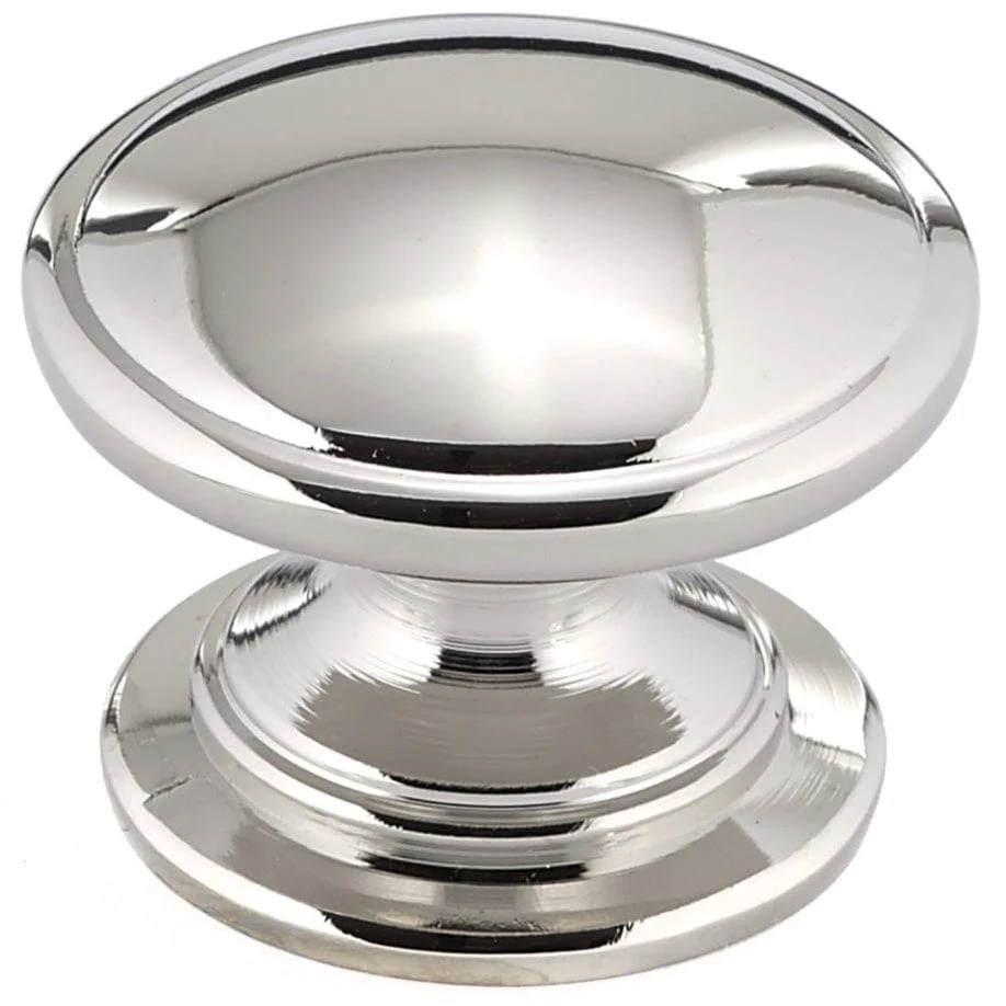 Traditional Knob, 1-1/4″ D, Polished Nickel