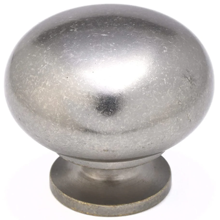 Traditional Knob, 1-1/2" D, Pewter - Image 1