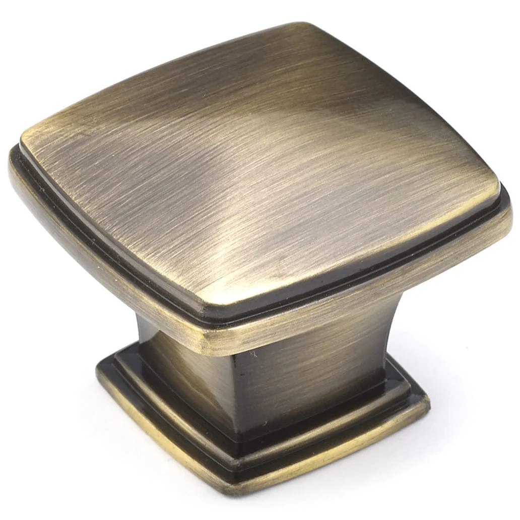 Transitional Knob, 1-11/16″ x 1-11/16″, Antique English