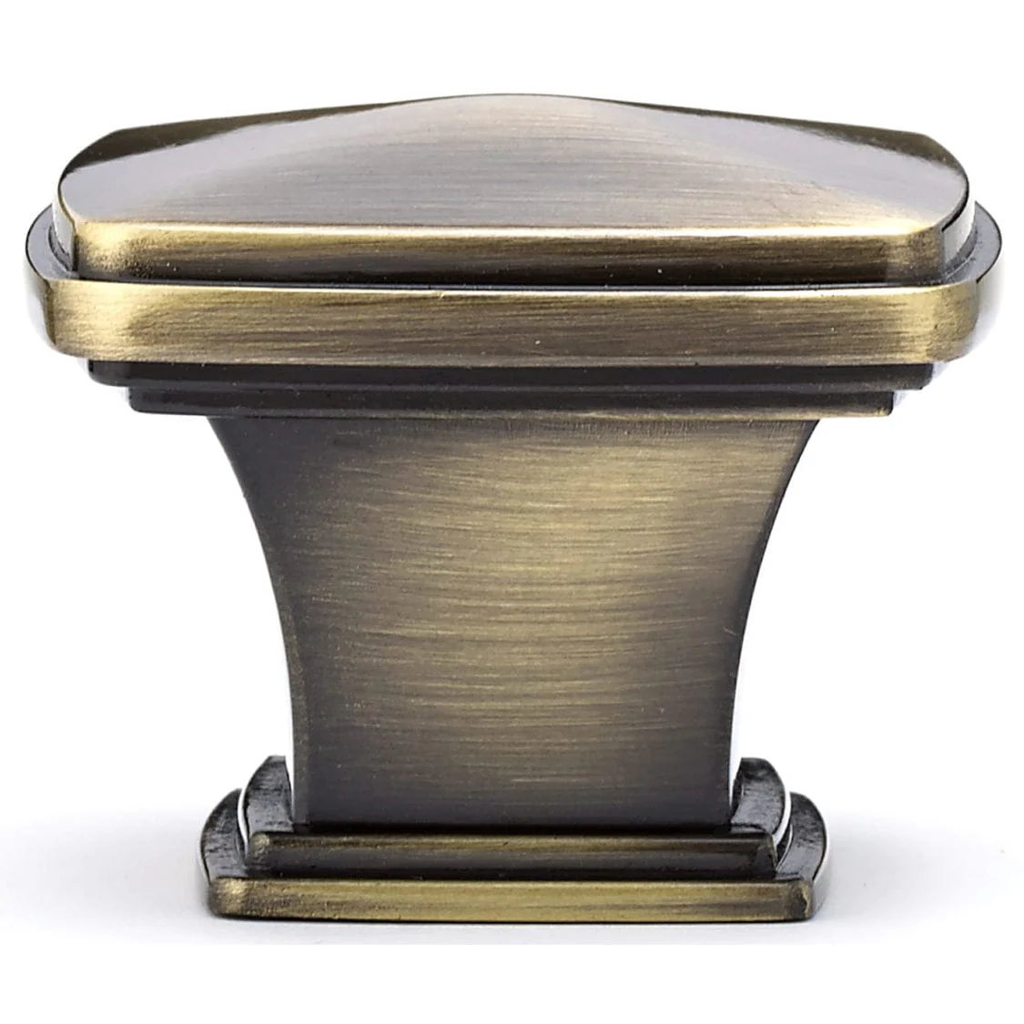Transitional Knob, 1-11/16" x 1-11/16", Antique English - Image 3