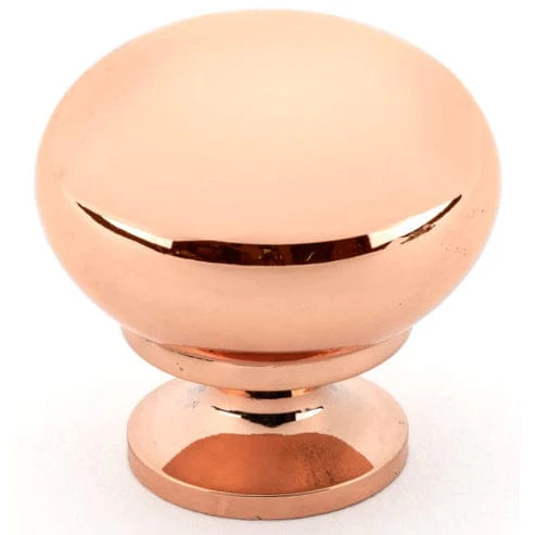 Traditional Knob, 1-1/4″ D, Polished Copper