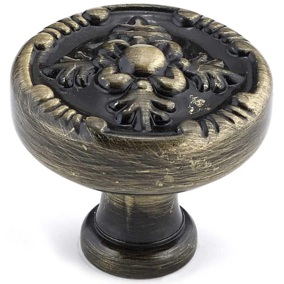 Traditional Knob, 1-1/4" D, Antique English - Image 1
