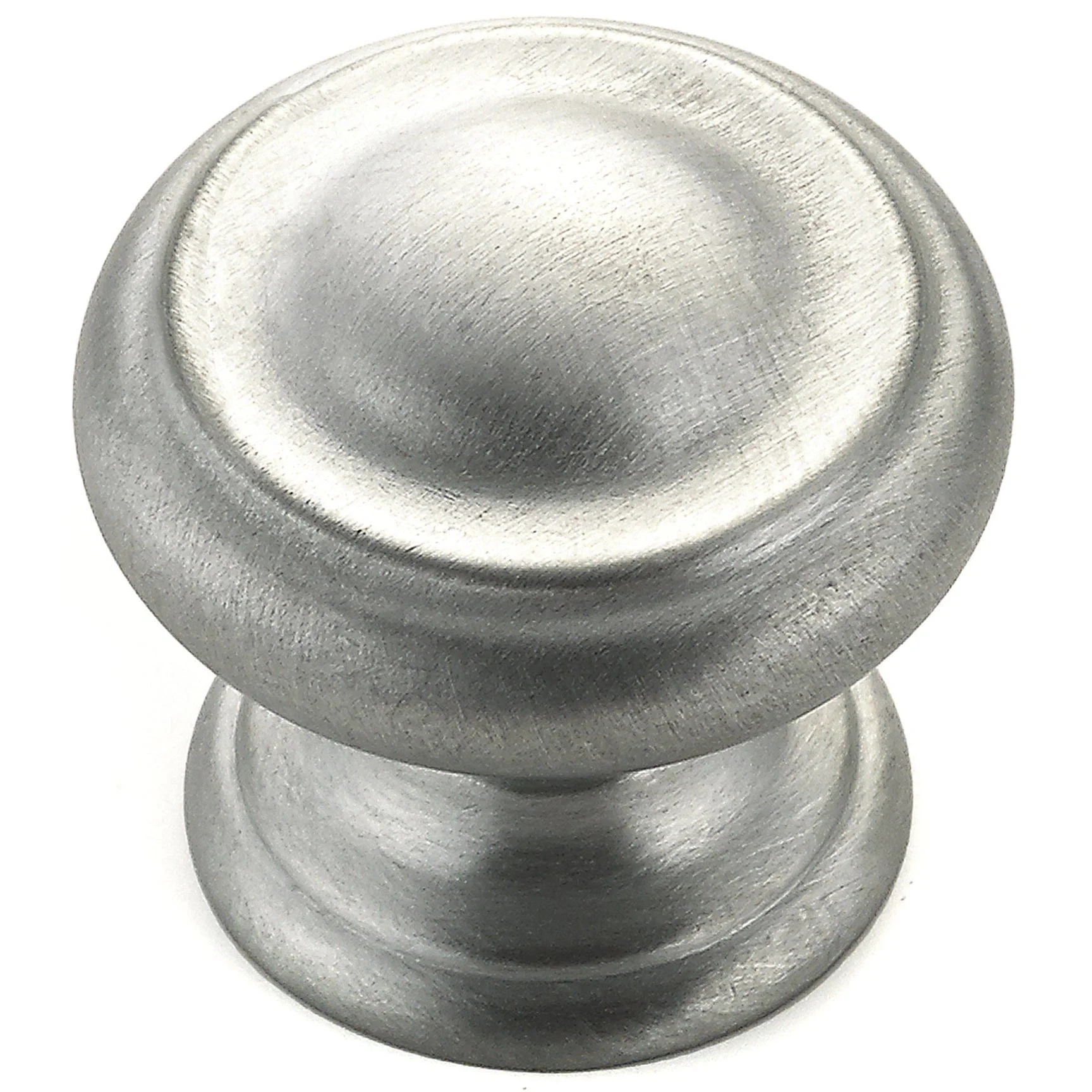 Traditional Knob, 1-3/16″ D, Brushed Chrome
