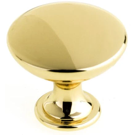 Contemporary Knob – 31/32″ D – Satin Gold