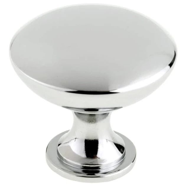 Contemporary Knob, 1-9/16″ D, Chrome