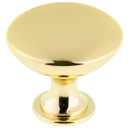Contemporary Knob - 1-9/16" D - Satin Gold - Image 1