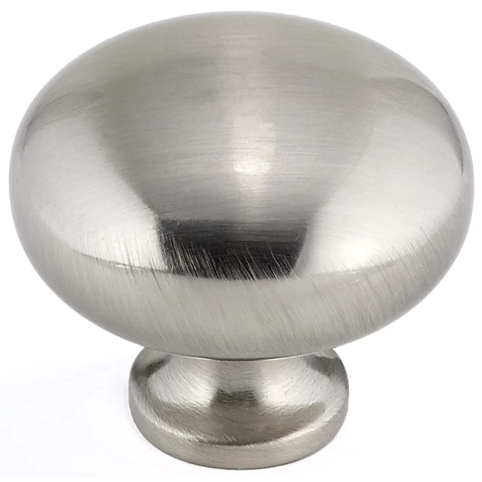 Contemporary Knob, 1-1/4″ D, Brushed Nickel
