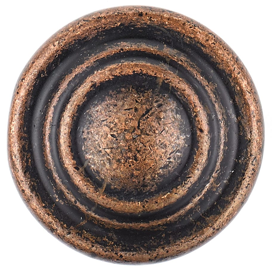 Traditional Knob, 1-5/16" D, Antique Copper - Image 2