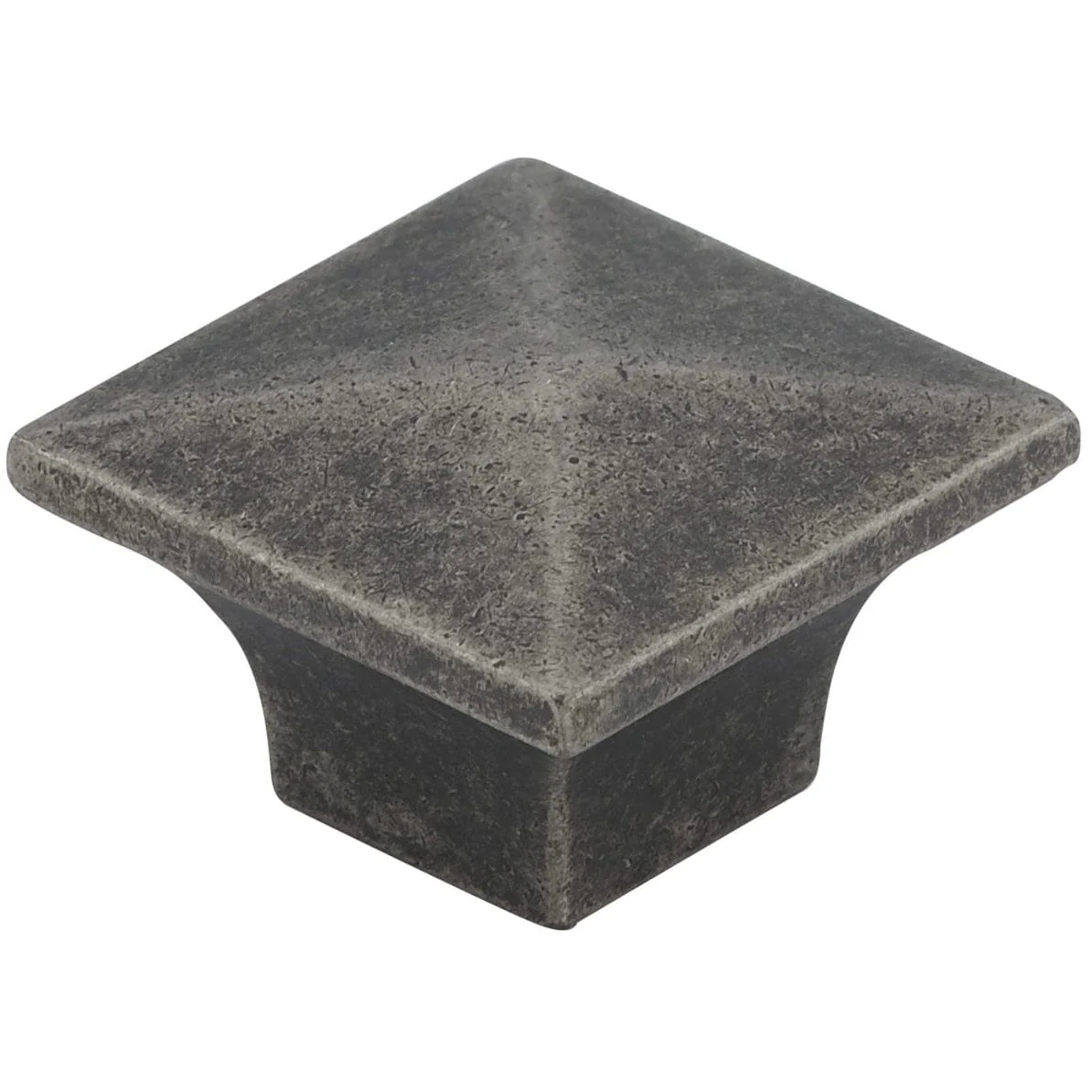 Traditional Knob, 1-1/4″ x 1-1/4″, Pewter