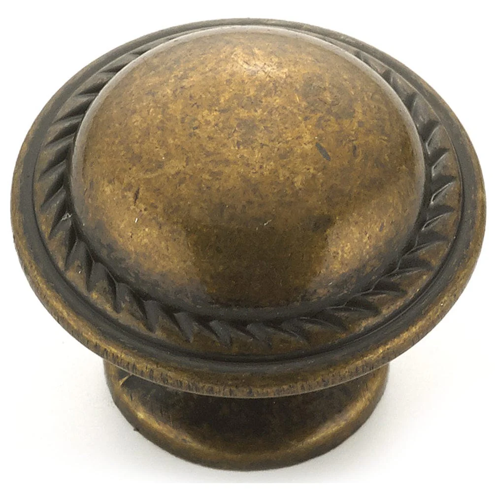 Traditional Knob, 1-3/16" D, Regency Brass - Image 1