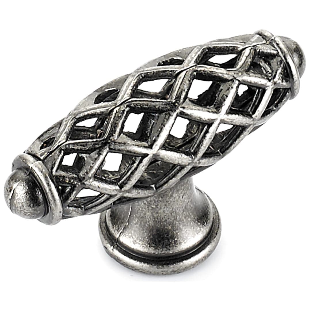 Traditional Knob, 2-9/32″ x 25/32″, Natural Iron